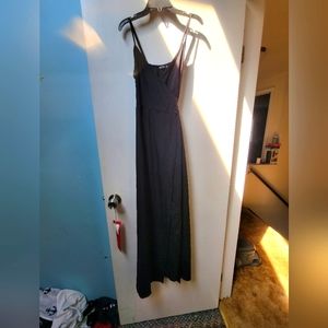 Nasty Gal wrap tie dress size 2 black
